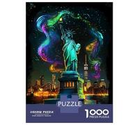 Puzzle for Adults 1000 Pieces Statue of Liberty Art Print Puzzles for Adults Hands-on Game Difficult Hard Unique Gifts for Birthday And Christmas 70x50cm/1000pcs