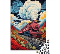 Puzzle for Adults 1000 Pieces Steam Train Adventure-4 Jigsaw Puzzle Toy Wall Decor Birthday Present Unique Gifts for Birthday And Christmas 70x50cm/1000pcs