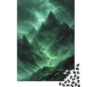 Puzzle for Adults 1000 Pieces Stormy Mountain with Lightning Strikes Jigsaw Puzzle Toy Wall Decor Birthday Present Unique Gifts for Birthday And Christmas 52x38cm/1000pcs