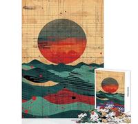 Puzzle for Adults 1000 Pieces Sundown Waves Hands-on Game Difficult Hard Home Decoration Toys Artists Collection, Fine Art (50X75cm)