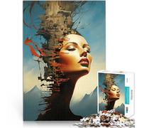 Puzzle for Adults 1000 Pieces Surreal Siren Mirage Anspruchsvolles Spiel und Familienspaß tolles Geschenk75x50cm