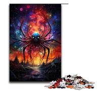 Puzzle for Adults 1000 Pieces The Colorful Psychedelia of Star Spider Jigsaw Every Piece Is Unique Challenging Family Fun Game 75x50cm