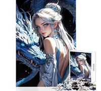 Puzzle for Adults 1000 Pieces The Dragon’s Embrace DIY Toys Gift Birthday for Educational Game Improving Love between Couples (Size 38x52cm)