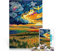 Puzzle for Adults 1000 Pieces The Great Plains 鈥fEndless Horizon Präzisionsschnitt Die Liebe zwischen Paaren stärken38x26cm