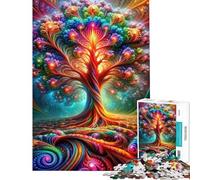 Puzzle for Adults 1000 Pieces The Luminous Arboretum Puzzles for Teenagers Birthday Present Difficult And Challenge Toy Intellectual Game (Size 38x52cm)