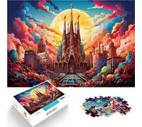 Puzzle for Adults 1000 Pieces The Sagrada Familia Family Fun Jigsaws 26x38cm Birthday Present Gifts Wall Art for 14 year olds