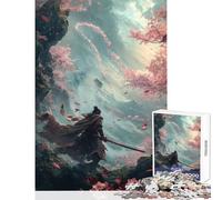 Puzzle for Adults 1000 Pieces The Wolf Samurai Anti-Stress Toys Great Gifts And Toys Educational Games Parent-child Interaction Size 38x26cm