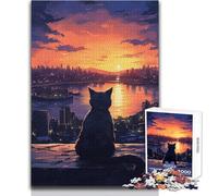 Puzzle for Adults 1000 Pieces Twilight Watch Brainteaser Family Games Birthday Present Secret Santa Gifts Size 38x52cm
