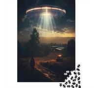Puzzle for Adults 1000 Pieces UFO Abduction Scene-1 Jigsaw Puzzle Toy Wall Decor Birthday Present Unique Gifts for Birthday And Christmas 70x50cm/1000pcs