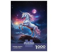 Puzzle for Adults 1000 Pieces Unicorn in The Night Sky Adult Jigsaw Puzzle Hands-on Game Precision Cutting for Is Ideal As A Gift 70x50cm/1000pcs
