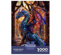 Puzzle for Adults 1000 Pieces Vibrant Celestial Dragon Jigsaw for Adults Relax Games Analysis And Logic Birthday And Unique Gifts 38x26cm/1000pcs