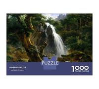 Puzzle for Adults 1000 Pieces Waterfall at Mont Dore Puzzles for Adults Hands-on Game Difficult Hard Unique Gifts for Birthday And Christmas 38x26cm/1000pcs