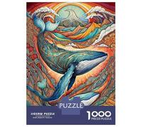 Puzzle for Adults 1000 Pieces Whale Journey Adult Jigsaw Puzzle Hands-on Game Precision Cutting for Is Ideal As A Gift 70x50cm/1000pcs
