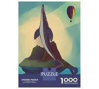 Puzzle for Adults 1000 Pieces Whale, Turtle, And Island Puzzles for Adults Relaxing Games Precision Cutting Parent-child Interaction 70x50cm/1000pcs