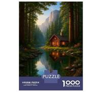 Puzzle for Adults 1000 Pieces Whispers of The Forest Cabin Puzzles for Adults Hands-on Game Difficult Hard Unique Gifts for Birthday And Christmas 38x26cm/1000pcs