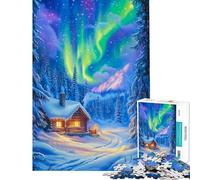 Puzzle for Adults 1000 Pieces Winter Wonderland Cabin Help The Brain Exercise Presents for Women Anti-Stress Toys for Ages 14 And over (38x52cm)