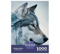 Puzzle for Adults 1000 Pieces Wolf Husky Dog Jigsaw for Adults Relax Games Analysis And Logic Birthday And Unique Gifts 70x50cm/1000pcs