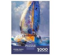 Puzzle for Adults 1000 Pieces Yacht Boat Racing 6 Jigsaw for Adults Relax Games Analysis And Logic Birthday And Unique Gifts 52x38cm/1000pcs