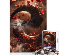 Puzzle for Adults 1000 Pieces Yin And Yang Adult Jigsaw Puzzles Difficult Hard Every Piece Is Unique - Unique Challenge Game (50x75cm)