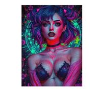 Puzzle for Adults 1000pcs(52x38cm) Neon Muse Adult Jigsaw Puzzle Anti-Stress Toys Pattern Assembly Unique Gifts for Birthday And Christmas 1000pcs(52x38cm)