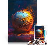 Puzzle for Adults 2000 Pieces Abstract Baseball Wall Art Stressabbau-Spielzeug mit passendem Poster und Quizblatt70x100cm