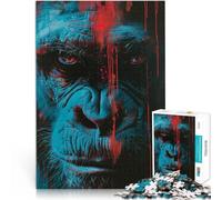 Puzzle for Adults 2000 Pieces Awakening of the Apes Family Activity 70x100cm with Matching Poster and Trivia Sheet for 14+