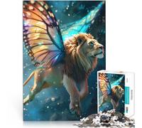 Puzzle for Adults 2000 Pieces Flying Lion With Wings Herausfordernd Schwierig Verbessern Sie das Gedächtnis70x100cm