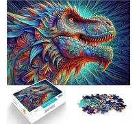 Puzzle for Adults 2000 Pieces Tyrannosaurus Head Fractal Denksportaufgabe für Tolles Geschenk für Spiele70x100cm