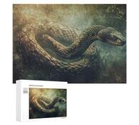 Puzzle for Adults 300 PCS Amazon Jungle Snake Encounter Puzzle for Adults Brain Teaser Game Difficult Challenge for Is Ideal As A Gift 300 PCS