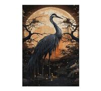 Puzzle for Adults 300 PCS Ancient Black Stork Adult Puzzles Hands-on Game Precision Cutting Unique Gifts for Birthday And Christmas 300 PCS