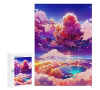 Puzzle for Adults 300 PCS Cloudy Fantasy Landscape -1 Puzzle for Adults Brain Teaser Game Difficult Challenge for Is Ideal As A Gift 300 PCS
