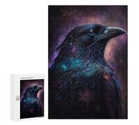 Puzzle for Adults 300 PCS Cosmic Raven Art Print-16 Adult Jigsaw Puzzles Hand Speed Race Parent-child Interaction Deal As Gifts for The Whole Family 300 PCS
