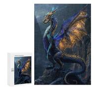 Puzzle for Adults 300 PCS Ethereal Starfall Dragon Puzzle for Adults Anti-Stress Toys Home Decoration Unique Gifts for Birthday And Christmas 300 PCS