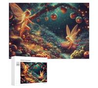 Puzzle for Adults 300 PCS Fairy Garden with Glowing Fruits Puzzle for Adults Brain Teaser Game Difficult Challenge for Is Ideal As A Gift 300 PCS