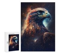 Puzzle for Adults 300 PCS Galactic Eagle Portrait Adult Jigsaw Puzzles Hand Speed Race Parent-child Interaction Deal As Gifts for The Whole Family 300 PCS