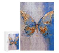 Puzzle for Adults 300 PCS Golden Butterfly Adult Jigsaw Puzzles Hand Speed Race Parent-child Interaction Deal As Gifts for The Whole Family 300 PCS