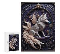 Puzzle for Adults 300 PCS Guardian Steampunk Fox Puzzle for Adults Anti-Stress Toys Home Decoration Unique Gifts for Birthday And Christmas 300 PCS