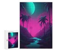 Puzzle for Adults 300 PCS Intense Synthwave Dreams Puzzle for Adults Anti-Stress Toys Home Decoration Unique Gifts for Birthday And Christmas 300 PCS