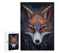 Puzzle for Adults 300 PCS Kitsune Fox Mask Charm Puzzle for Adults Anti-Stress Toys Home Decoration Unique Gifts for Birthday And Christmas 300 PCS