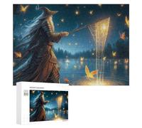 Puzzle for Adults 300 PCS Magical Wizard Fishing for Stars Puzzle for Adults Brain Teaser Game Difficult Challenge for Is Ideal As A Gift 300 PCS