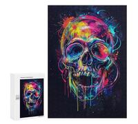 Puzzle for Adults 300 PCS Skull Expression Adult Jigsaw Puzzle Family Game Home Decoration Unique Gifts for Birthday And Christmas 300 PCS