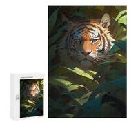 Puzzle for Adults 300 PCS Tiger in The Jungle-7 Puzzle for Adults Brain Teaser Game Difficult Challenge for Is Ideal As A Gift 300 PCS