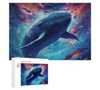 Puzzle for Adults 300 PCS Whale in Cosmic Ocean-1 Puzzle for Adults Brain Teaser Game Difficult Challenge for Is Ideal As A Gift 300 PCS