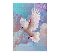 Puzzle for Adults 300 PCS White Dove Adult Puzzles Hands-on Game Precision Cutting Unique Gifts for Birthday And Christmas 300 PCS