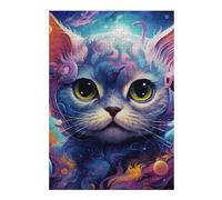 Puzzle for Adults 38x26cm/1000pcs Cosmic Cat Dreamscape-6 Teenagers Puzzles Brain Teaser Game Hand Speed Race Birthday And Unique Gifts 38x26cm/1000pcs