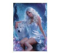 Puzzle for Adults 38x26cm/1000pcs Crystal Cave Fantasy with Wolf Jigsaw Puzzle Fun Games Wall Decoration Unique Gifts for Birthday And Christmas 38x26cm/1000pcs