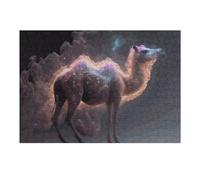 Puzzle for Adults 38x26cm/1000pcs Galactic Camel Cosmic Artwork -3 Puzzle for Adults Brain Teaser Game Difficult Challenge for Is Ideal As A Gift 38x26cm/1000pcs