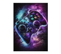 Puzzle for Adults 38x26cm/1000pcs Glowing Cosmic Game Controller-2 Jigsaw Puzzle Fun Games Wall Decoration Unique Gifts for Birthday And Christmas 38x26cm/1000pcs