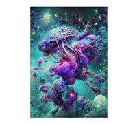 Puzzle for Adults 38x26cm/1000pcs Jellyfish Dreamscape Puzzle for Adults Brain Teaser Game Difficult Challenge for Is Ideal As A Gift 38x26cm/1000pcs