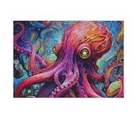Puzzle for Adults 38x26cm/1000pcs Octopus Artwork -1 Puzzle for Adults Brain Teaser Game Difficult Challenge for Is Ideal As A Gift 38x26cm/1000pcs